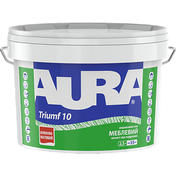 Акриловий лак для меблів Aura Triumf 10 шовково-матовий 2,5л., фото 1