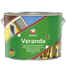 Водорозріджувана фарба для дерев’яних фасадів Eskaro Veranda 9,5л