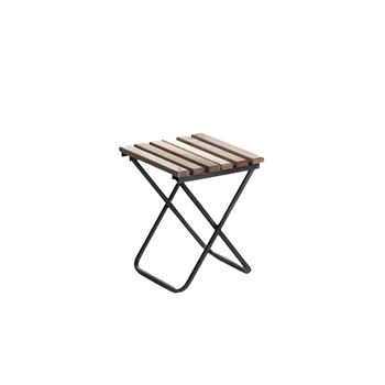 Стілець розкладний з дерев'яним сидінням 33*30*37см СИЛА