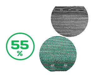 Сітка для затінення, захисна, 55%, 60 г/м²