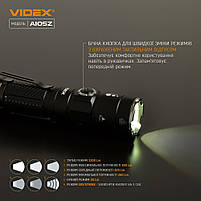 Ліхтарик LED портативний 1200Lm 5000К чорний VLF-A105Z Videx, фото 4