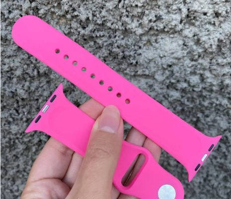 Ремінець для годинника Apple Watch силіконовий 38-40 мм Рожевий (KG-6056)