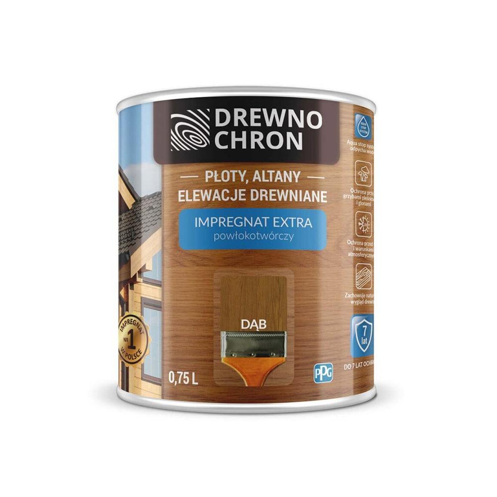 Просочення для дерева Drewnochron Impregnat Extra білий 0.75л