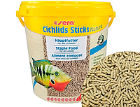 Корм Sera Cichlids Sticks Nature 1000 ml/200г (РАЗВЕС). Сытный корм высокого качества для цихлид