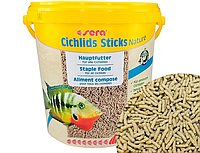 Корм Sera Cichlids Sticks Nature 200 ml/40 г (РАЗВЕС). Полнорационный корм для цихлид других рыб