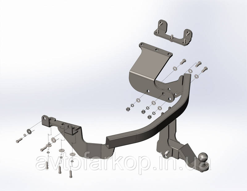 Фаркоп Peugeot 4007 (2007-2013) (Фаркоп Пежо 4007) Автопристрій, фото 1