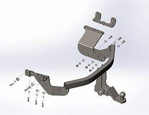 Фаркоп Peugeot 4007 (2007-2013) (Фаркоп Пежо 4007) Автопристрій