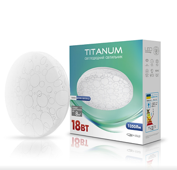 LED Світильник настінно-стельовий 18W 5000К 220V Кільця TLCL-185C Titanum