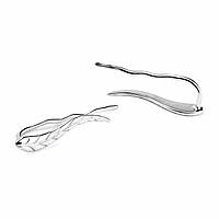 Срібні сережки кафи Листочки