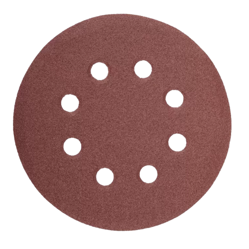 Круг самозачіпний d225мм P320 з отворами GLS5 5 шт/уп NovoAbrasive, фото 1