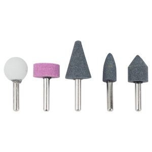Набір головок шліфувальних 6мм + хвостовик 5шт SIGMA, фото 1