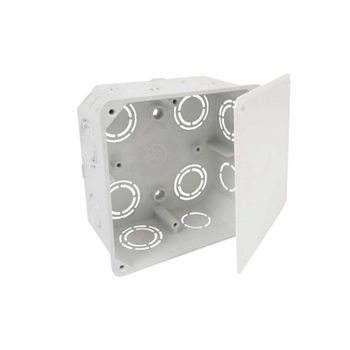 Коробка розподільча 107*107*50мм з кришкою ПВХ сірий Копос КО 100