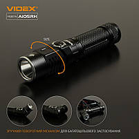 Ліхтарик LED портативний 1200Lm 5000К чорний VLF-A105RH Videx, фото 3