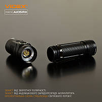 Ліхтарик LED портативний 1200Lm 5000К чорний VLF-A105RH Videx, фото 9