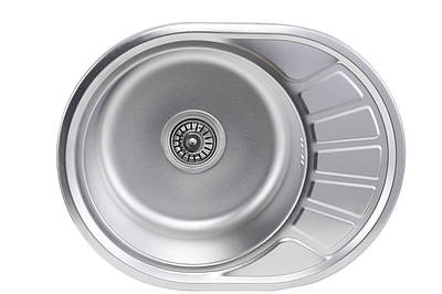 Кухонна мийка з нержавіючої сталі Platinum САТИН 5745 (0,6/170 мм)