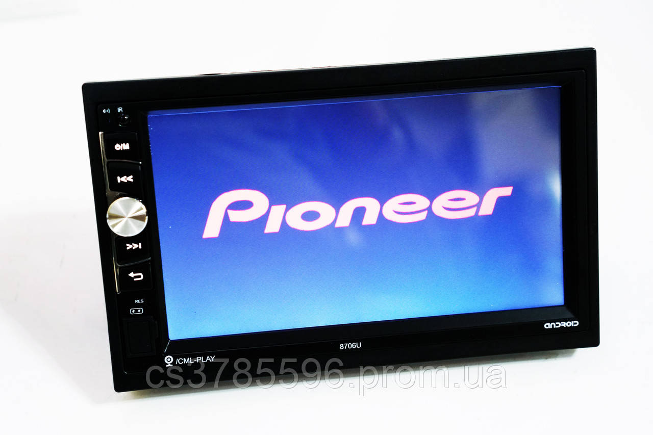 Магнітола Adnroid 2din Pioneer 8706 GPS 4Ядра коротка база