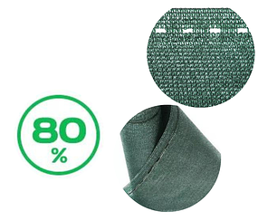 Сітка для затінення, захисна, 80%, 90 г/м²