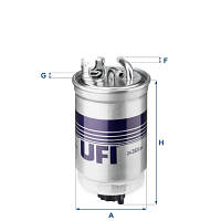 Фильтр топливный UFI 24.365.01