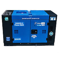Дизельний генератор PROFI-TEC DGS20-3 Power MAX 20 кВА/16 кВт, 380V