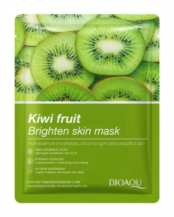 Маска для обличчя BIOAQUA Kiwi Fruit Brighten Skin Mask з екстрактом ківі освітлююча 25 г