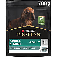 Сухой корм PRO PLAN Small&Mini Adult Sensitive для собак мелких пород с чувствительной кожей, с ягненком 700 г