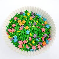 Посипка кондитерська мікс Зелена галявина 50 г (фасування)