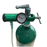 Безшовний кисневий алюмінієвий балон (кисневий інгалятор) в алюмінієвому кейсі об'ємом 3 літри, фото 4