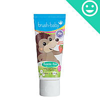 Дитяча зубна паста Brush Baby Natural Strawberry БЕЗ ФТОРА до 2 років, 50 мл, смак Полуниця (Brushbaby Ltd)