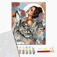 Преміум картина за номерами Вовчиці