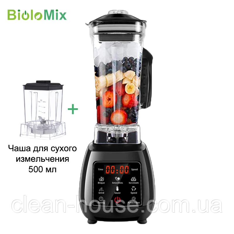 Набір Блендер BiOloMix D6300 + Чаша для сухого подрібнення 500 мл.