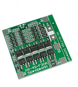 BMS 4S контролер для 4 Li-Ion батарей 14,8/16,8 В 30 A з балансиром