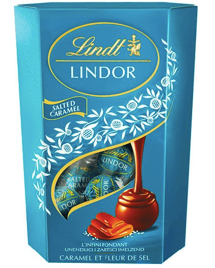 Шоколадні цукерки Lindt Lindor солона карамель 200 грамів