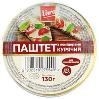 Паштет курячий з помідорами Варо Varo 130g 12шт/ящ (Код: 00-00010179)