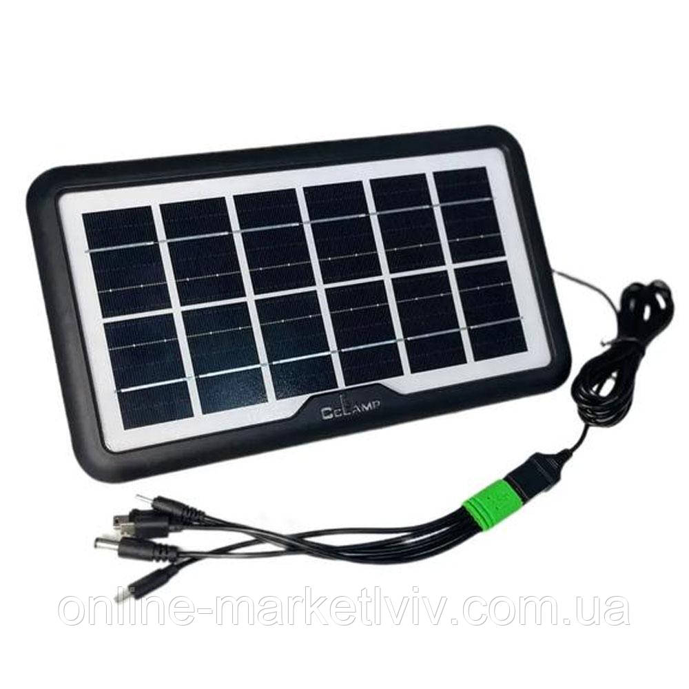 Сонячна станція для пристроїв, 7V (3,5 Вт), GD-035WP / Універсальна сонячна панель, фото 1