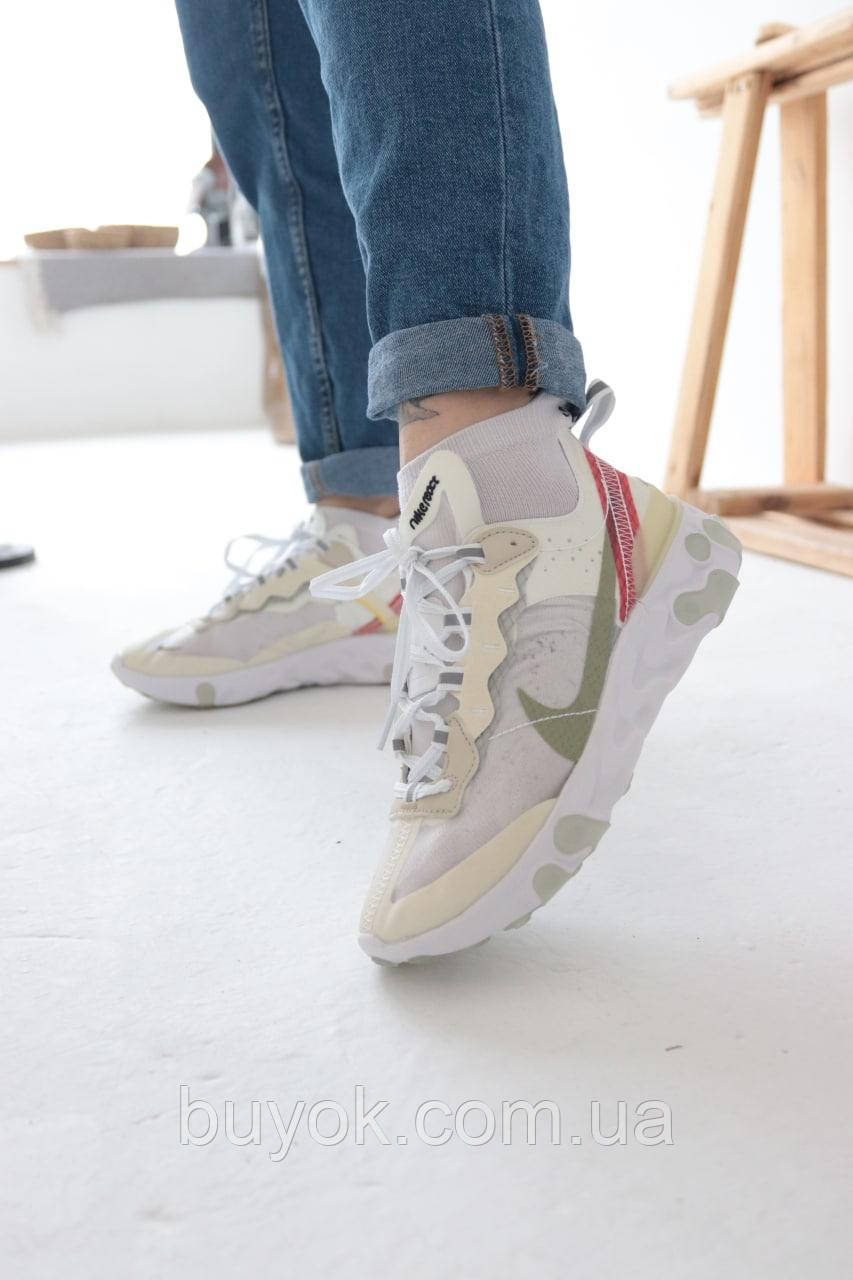 Жіночі кросівки Nike React Element 87 Sail Light Bone AQ1090-100