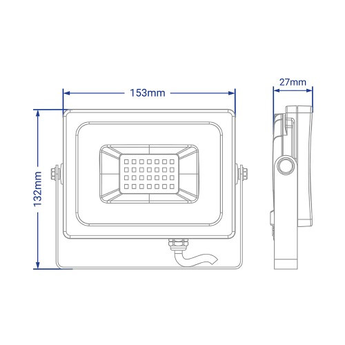 Прожектор светодиодный LL-993 30Ватт 6400К (хол.свет) IP65. FERON. - фото 2 - id-p1765880042