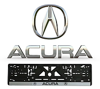 Рамка номерного знака пластик для авто ACURA (Укр). Пластиковая рамка на номера