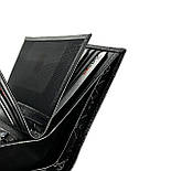 Шкіряне чоловіче портмоне з відділенням для паспорту Karya 0405-53 черный, фото 6