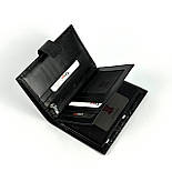 Шкіряне чоловіче портмоне з відділенням для паспорту Karya 0405-53 черный, фото 3