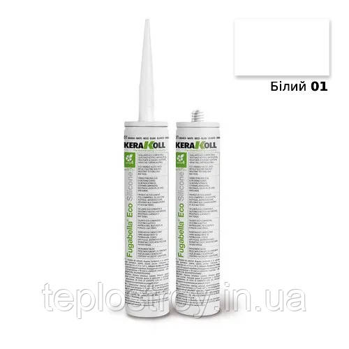 Силіконовий герметик Fugabella Eco Silicone 01 (Білий) 310 мл