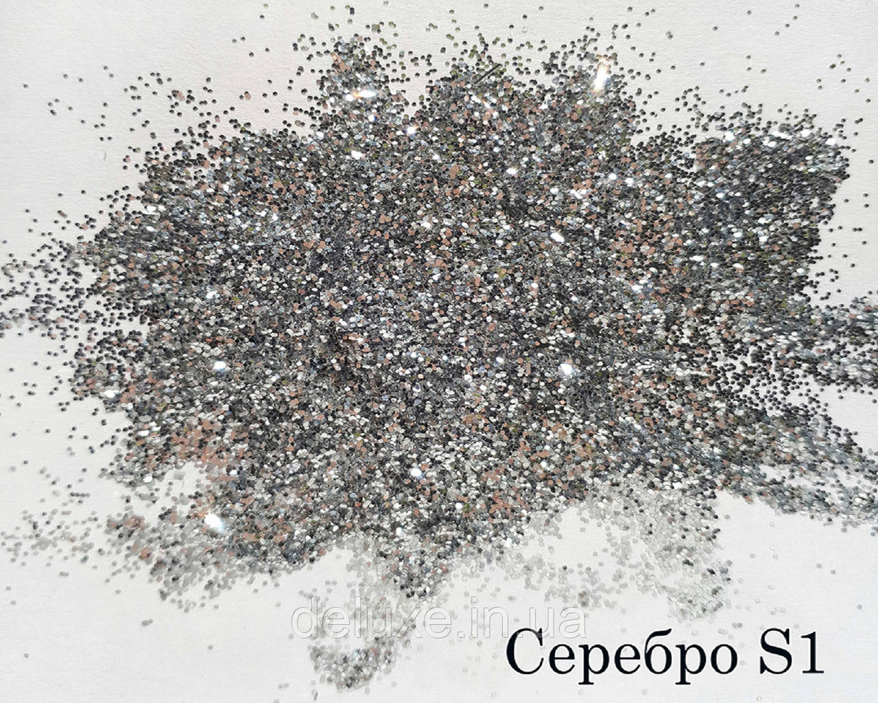 Глітери, сріблястий крапка, 10г