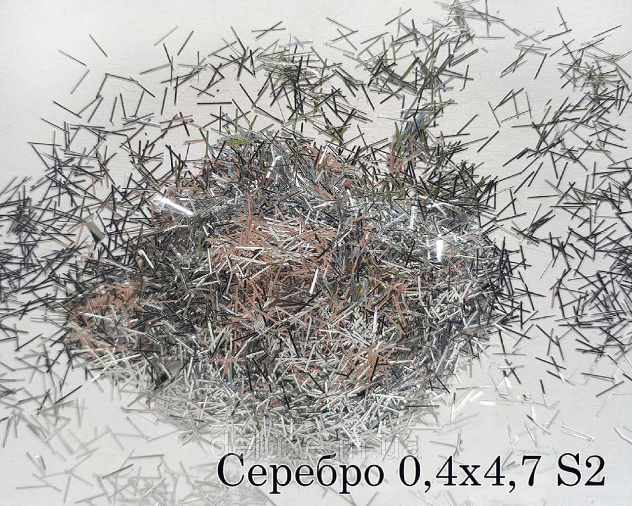 Глітери, срібляста смужка, 10г