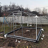Каркас теплиці "Західна-4" 3х4х2м, труба 20х20х2 мм, фото 2