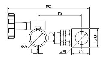 Тримач різака регульований діаметр 32 мм DRR32, кронштейн для кріплення плазмотрону або газового різака, фото 4