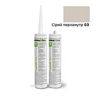 Силіконовий герметик Fugabella Eco Silicone 03 (Сірий перламутр) 310 мл