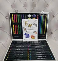 Набір для малювання скетч маркери олівці фарби фломастери Inspire Children 002 у валізі 84 предметів