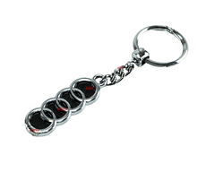 Брелок AUDI металевий на ланцюжку