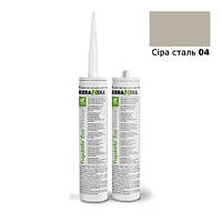 Силіконовий герметик Fugabella Eco Silicone 04 (Сіра сталь) 310 мл