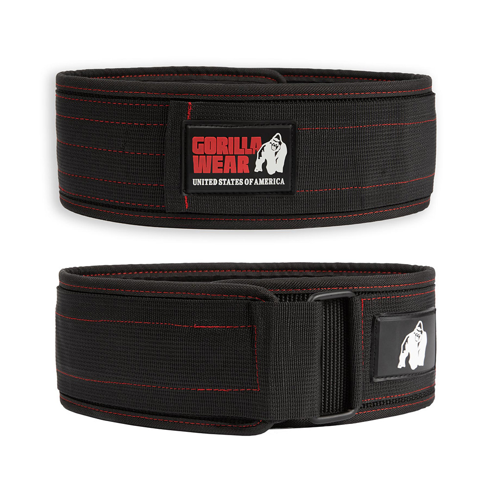 Пояс Nylon Lifting Belt L/XL Чорно-червоний (34369007)