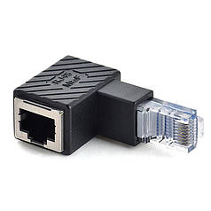 Перехідник адаптер з'єднувач LAN RJ45 (тато) — RJ45 (мама), Up